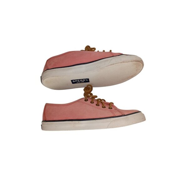 Sperry Top Sider Womens Sneakers Shoes Pink Seacoast Leather Lace Up Size 6.5M - Picture 4 of 9